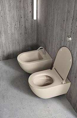 Ben Segno 2.0 hangtoilet compact Xtra glaze+ Free flush mat beige