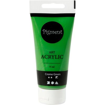 Creativ Company Acryl verf, semi-glanzend, semi-dekkend, crome green, 75 ml/ 1 fles Creativ Company Acryl verf, semi-glanzend, semi-dekkend, crome green, 75 ml/ 1 fles