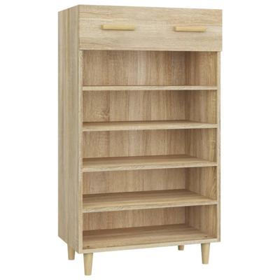 Schoenenkast 60x35x105 cm bewerkt hout sonoma eikenkleurig