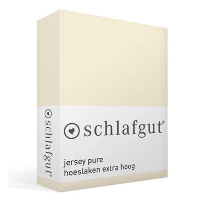 Schlafgut Schlafgut Pure Jersey Boxspring Hoeslaken M - 120x200 - 130x220 132 Yellow Light