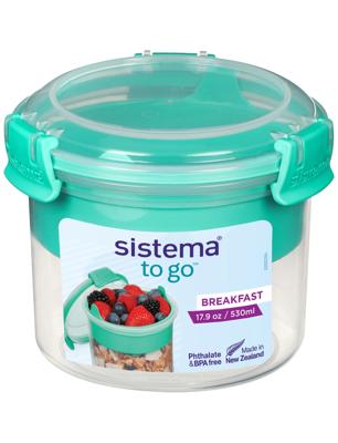 Sistema Breakfast To Go 53 ml 11.4x9.6 cm Roze/Transparant Sistema Breakfast To Go 53 ml 11.4x9.6 cm Roze/Transparant