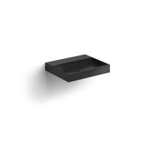 Clou New Wash Me Wastafel 50x42x8 cm Met 3 Voorbewerkte Kraangaten Zwart Mat Keramiek Clou - thumbnail