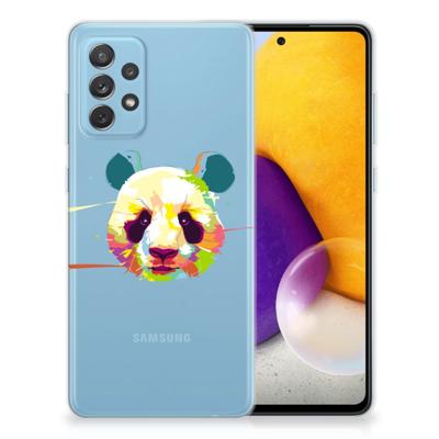 Samsung Galaxy A72 Telefoonhoesje met Naam Panda Color Samsung Galaxy A72 Telefoonhoesje met Naam Panda Color