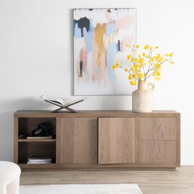 Eleonora Dressoir 'Helsinki' Eiken, 200cm, kleur Lichtbruin