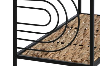 Planken Home ESPRIT Zwart Metaal Vezel 50 x 25 x 88 cm