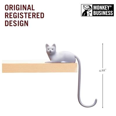 Kattenstaart Haakje - Wit - thumbnail