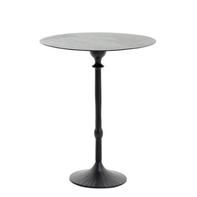 Light & Living Bijzettafel 'Janna' Ø50cm, kleur Mat Zwart