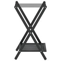 VidaXL Bagagerek 68x38x58 cm bamboe zwart - thumbnail