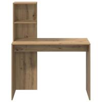 Bureau artisanaal eikenkleurig 102 x 50 x 124 cm Bewerkt hout - thumbnail