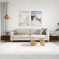 Salontafels 2 st 50x46x35 cm bewerkt hout bruin eikenkleur - thumbnail