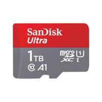 SanDisk microSDXC Ultra 1TB (A1/UHS-I/Cl.10/150MB/s) + Adapter Mobile microSDXC-kaart 1 TB A1 Application Performance Class, UHS-Class 1 - thumbnail