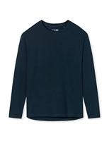 Los pyjamashirt lange mouw - Mix & Relax - Katoenen pyjamashirt donkerblauw - thumbnail