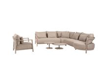 Mykonos loungeset met Boaz coffeetafels latte dia. 60 & dia. 80 cm 4SO - 4so - thumbnail