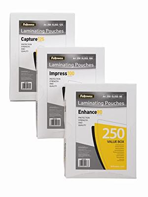 Fellowes Lamineerfolie DIN A4 80 micron glanzend 250 stuk(s)