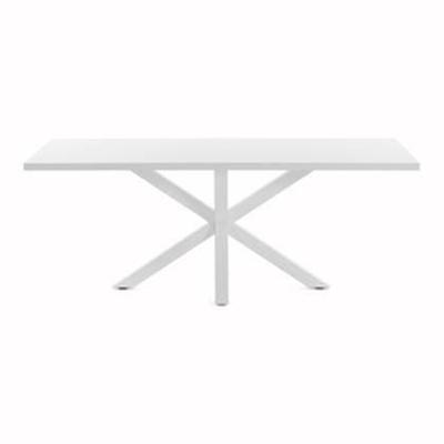 Kave Home Eettafel 'Argo' Wit, 200 x 100cm