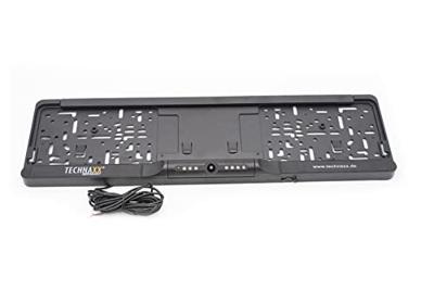 Technaxx TX-170 Draadloos achteruitrijcamerasysteem Automatische dag/nachtomschakeling, Parkeersensoren, Kantelbaar, Extra IR-verlichting Nummerplaathouder,