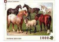 New York Puzzle Company Paardenrassen - 1000 stukjes - thumbnail