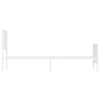 Bedframe met hoofd- en voeteneindemetaal wit 80x200 cm - thumbnail