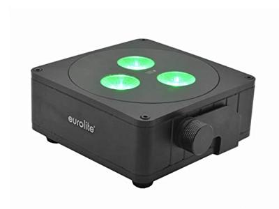 Eurolite 41700020 AKKU IP Flat Light 3 sw DMX LED-lichteffect Aantal LEDs: 3 8 W