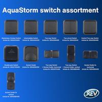 REV 0004300400 Wisselschakelaar Compleet AquaStorm Lichtgrijs, Zwart 1 stuk(s) - thumbnail