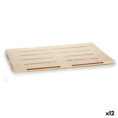 Snackdienblad Gift Decor Bruin Hout 40 x 2 x 60 cm (12 Stuks)