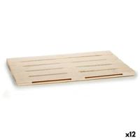 Snackdienblad Gift Decor Bruin Hout 40 x 2 x 60 cm (12 Stuks) - thumbnail