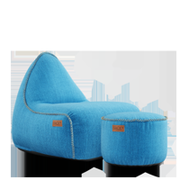 Cobana Lounge Chair & Pouf - thumbnail
