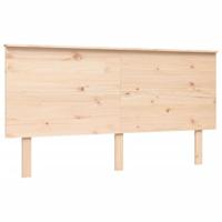 Bedframe met hoofdbord massief hout 160x200 cm - thumbnail