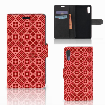 Sony Xperia XZ | Sony Xperia XZs | Telefoon Hoesje | Batik Rood Sony Xperia XZ | Sony Xperia XZs | Telefoon Hoesje | Batik Rood