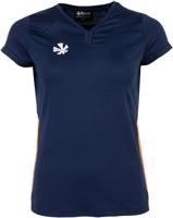 Reece Grammar Shirt Dames - Navy/Orange/White - thumbnail