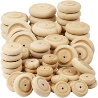 Creativ Company Wiel, d 24+30+42+50 mm, dikte 8+10+11+14 mm, 4x40 stuk/ 1 doos - thumbnail