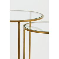 Light & Living Bijzettafel 'Duarte' Set van 2 stuks, kleur Goud - thumbnail