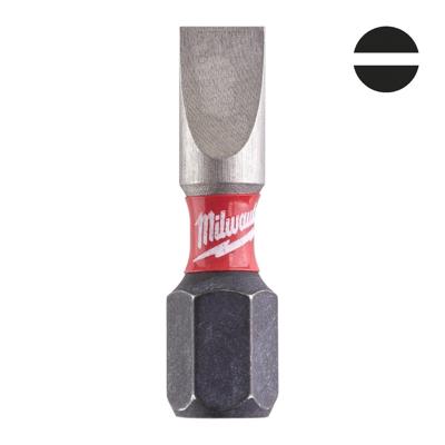 Milwaukee SHOCKWAVE™ IMPACT DUTY schroefbits SL 5.5 x 25 mm VE=2 - 4932430902