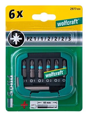 Wolfcraft Bit-box | Kruiskop | PZ 1-3 | 7-delig | 1 set - 2977000 Wolfcraft Bit-box | Kruiskop | PZ 1-3 | 7-delig | 1 set - 2977000