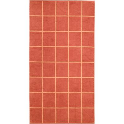 Cawö Cawö Park Check Handdoek brick 50/100