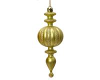 Kersthanger klassiek ornament pistache 14 cm - thumbnail