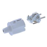 AS Schwabe 62220 Stekker met randaarde PVC 230 V Grijs - thumbnail