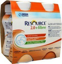 Resource 2.0 Fibre Abrikoos 4x200ml