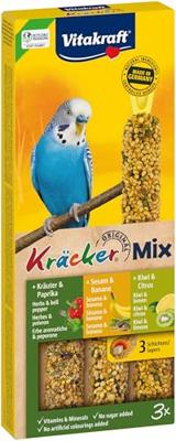 Vitakraft parkiet kracker vijgen/banaan-sesam/kiwi - thumbnail