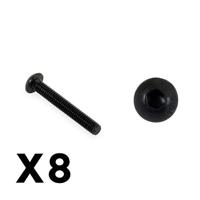 FTX - Outback Fury Button Head 3 X 20Mm Hex Screw (8Pc) (FTX9190) - thumbnail