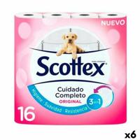 Toilet rol Scottex Original Wit 16 Onderdelen (6 Stuks) - thumbnail