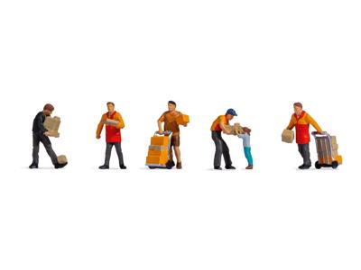 NOCH 15069 H0 Pakketbezorgers figuren Geverfd, Staand