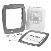 FERPLAST Swing 11 grey - honden- en kattenluik - 31 x 9,6 x 38,4 cm - thumbnail