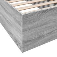 Bedframe bewerkt hout grijs sonoma eikenkleurig 75x190 cm - thumbnail