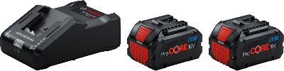 Bosch Blauw 2 x ProCORE18V 8.0Ah + 1 x GAL 18V-160 | Accuset - 1600A02T5P Bosch Blauw 2 x ProCORE18V 8.0Ah + 1 x GAL 18V-160 | Accuset - 1600A02T5P