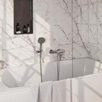 Opbouwset Bad- en Douchekraan Brauer Chrome Edition Thermostatisch Met Wandhouder En Handdouche 3 Standen Geborsteld Chroom Brauer - thumbnail