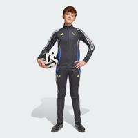 adidas Messi Trainingsjack Kids Donkergrijs Neongeel Blauw - thumbnail