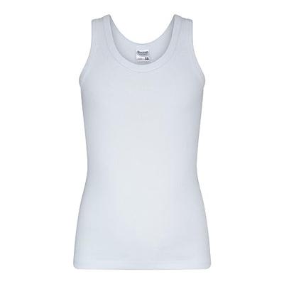 Basic jongens hemd - 100% katoen - 140 - Wit - Top - Singlet - 140 - 140