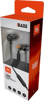 JBL T290 Headset Bedraad In-ear Oproepen/muziek Zwart JBL T290 Headset Bedraad In-ear Oproepen/muziek Zwart