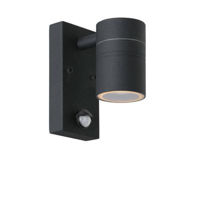 Lucide ARNE-LED IR - Wandspot / Wandlamp Binnen/Buiten - Ø 6,3 cm - LED - GU10 - 1x5W 2700K - IP44 - Beweging & dag/nacht sensor - Zwart Lucide ARNE-LED IR - Wandspot / Wandlamp Binnen/Buiten - Ø 6,3 cm - LED - GU10 - 1x5W 2700K - IP44 - Beweging & dag/nacht sensor - Zwart